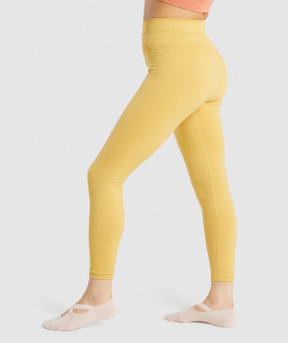 Leggins Gymshark Studio Mujer Amarillo | CO 2922MQZ